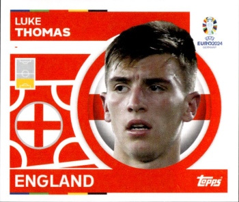 Luke Thomas England samolepka Topps EURO 2024 #ENG5
