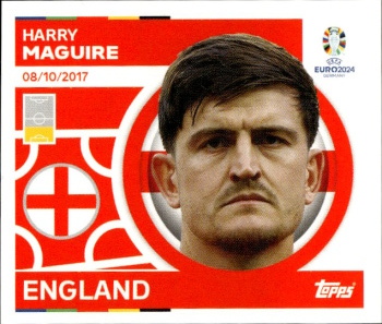 Harry Maguire England samolepka Topps EURO 2024 #ENG6