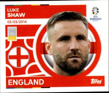 Luke Shaw England samolepka Topps EURO 2024 #ENG8
