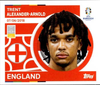 Trent Alexander-Arnold England samolepka Topps EURO 2024 #ENG9