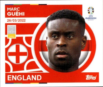 Marc Guehi England samolepka Topps EURO 2024 #ENG10