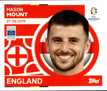 Mason Mount England samolepka Topps EURO 2024 #ENG17