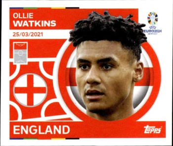 Ollie Watkins England samolepka Topps EURO 2024 #ENG20