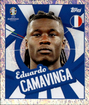 Eduardo Camavinga France samolepka Topps EURO 2024 #FRA-PTW