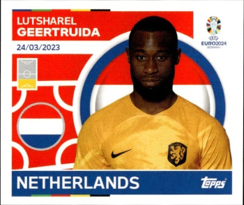 Lutsharel Geertruida Netherlands samolepka Topps EURO 2024 #NED9