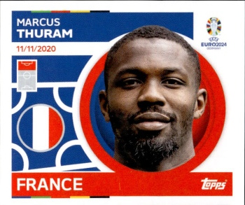 Marcus Thuram France samolepka Topps EURO 2024 #FRA21
