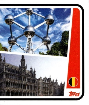 Belgium Landmark Belgium samolepka Topps EURO 2024 #BEL-P2