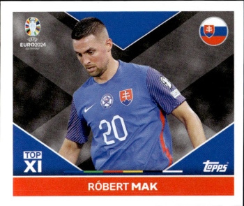 Robert Mak Slovakia samolepka Topps EURO 2024 #SVK-TOP2