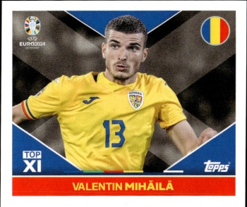 Valentin Mihaila Romania samolepka Topps EURO 2024 #ROM-TOP1