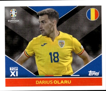 Darius Olaru Romania samolepka Topps EURO 2024 #ROM-TOP2