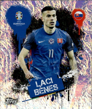 Laci Benes Slovakia samolepka Topps EURO 2024 #SVK3