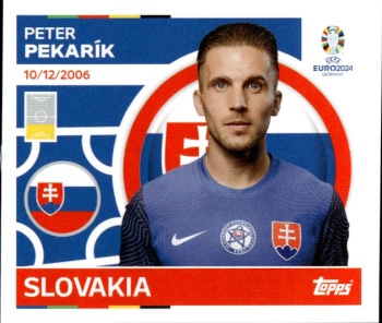 Peter Pekarik Slovakia samolepka Topps EURO 2024 #SVK5