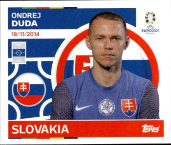 Ondrej Duda Slovakia samolepka Topps EURO 2024 #SVK9