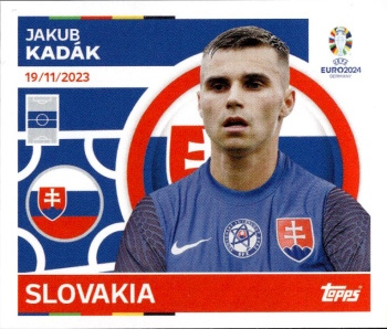 Jakub Kadak Slovakia samolepka Topps EURO 2024 #SVK11