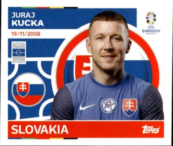 Juraj Kucka Slovakia samolepka Topps EURO 2024 #SVK12