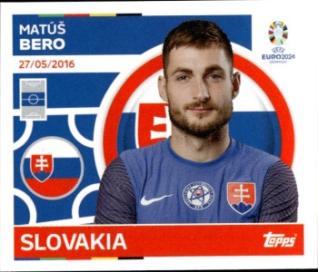 Matus Bero Slovakia samolepka Topps EURO 2024 #SVK13