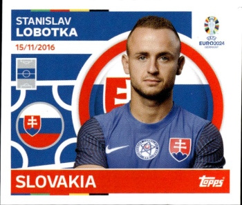 Stanislav Lobotka Slovakia samolepka Topps EURO 2024 #SVK14
