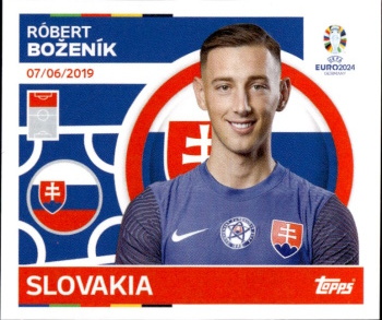 Robert Bozenik Slovakia samolepka Topps EURO 2024 #SVK16