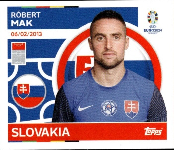 Robert Mak Slovakia samolepka Topps EURO 2024 #SVK20