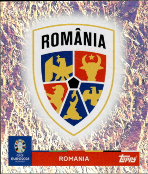 Emblem Romania samolepka Topps EURO 2024 #ROM1