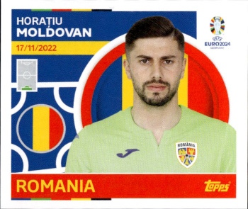 Horatiu Moldovan Romania samolepka Topps EURO 2024 #ROM4