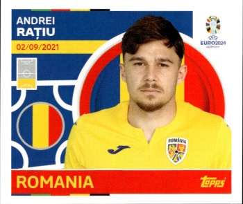 Andrei Ratiu Romania samolepka Topps EURO 2024 #ROM5