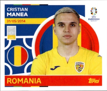 Cristian Manea Romania samolepka Topps EURO 2024 #ROM7