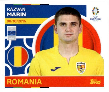 Razvan Marin Romania samolepka Topps EURO 2024 #ROM14