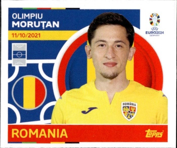 Olimpiu Morutan Romania samolepka Topps EURO 2024 #ROM15