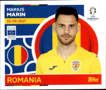 Marius Marin Romania samolepka Topps EURO 2024 #ROM16