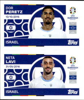 Dor Peretz / Neta Lavi Israel samolepka Topps EURO 2024 #ISR10-11