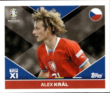 Alex Kral Czech Republic samolepka Topps EURO 2024 #CZE-TOP2