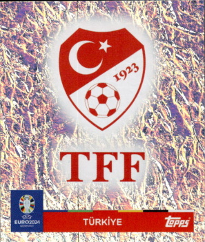 Emblem Turkey samolepka Topps EURO 2024 #TUR1