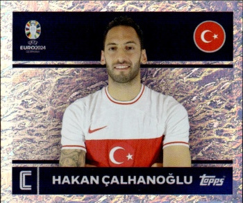 Hakan Calhanoglu Turkey samolepka Topps EURO 2024 #TUR2