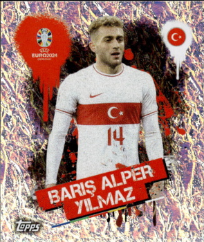 Baris Alper Yilmaz Turkey samolepka Topps EURO 2024 #TUR3