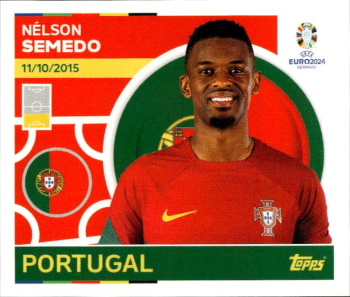 Nelson Semedo Portugal samolepka Topps EURO 2024 #POR5