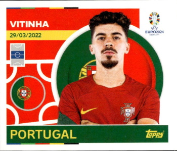 Vitinha Portugal samolepka Topps EURO 2024 #POR16