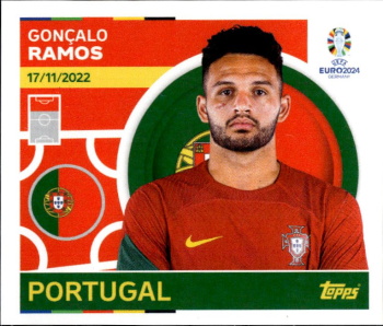 Goncalo Ramos Portugal samolepka Topps EURO 2024 #POR19