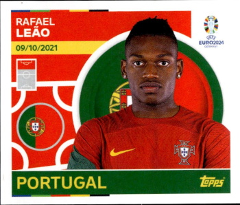 Rafael Leao Portugal samolepka Topps EURO 2024 #POR21