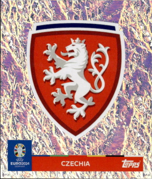 Emblem Czech Republic samolepka Topps EURO 2024 #CZE1
