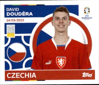 David Doudera Czech Republic samolepka Topps EURO 2024 #CZE9