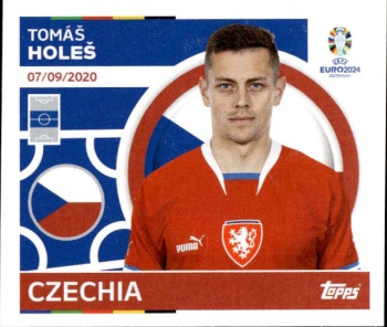 Tomas Holes Czech Republic samolepka Topps EURO 2024 #CZE10