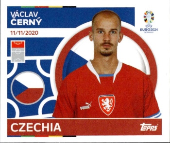 Vaclav Cerny Czech Republic samolepka Topps EURO 2024 #CZE20