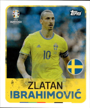 Zlatan Ibrahimovic Sweden samolepka Topps EURO 2024 Legends #LEG10