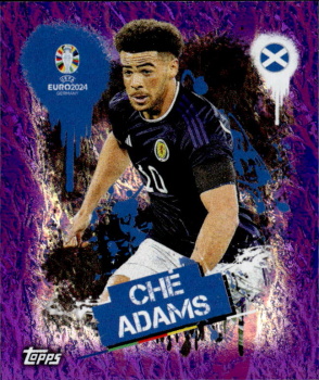 Che Adams Scotland samolepka Topps EURO 2024 Purple #SCO3