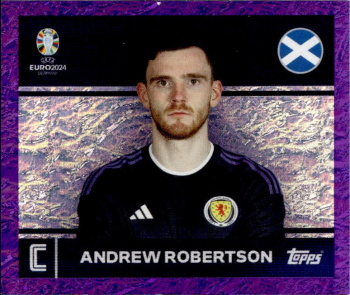 Andrew Robertson Scotland samolepka Topps EURO 2024 Purple #SCO2