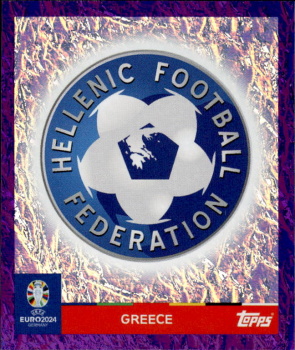 Emblem Greece samolepka Topps EURO 2024 Purple #GRE1