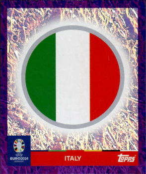 Emblem Italy samolepka Topps EURO 2024 Purple #ITA1