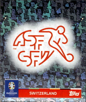 Emblem Switzerland samolepka Topps EURO 2024 Topps Foil #SUI1