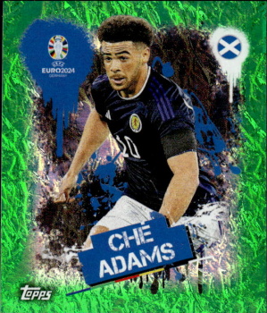 Che Adams Scotland samolepka Topps EURO 2024 Green #SCO3